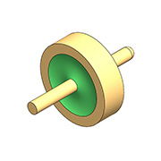 Karakteristieke impedantie van 50 Ω - platte, ronde punt met enkele kern